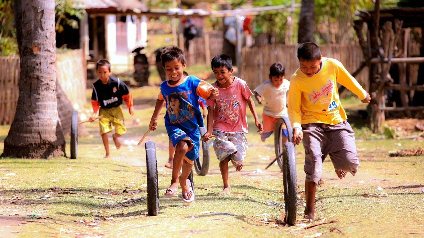 Children playing together in a bright, safe space
